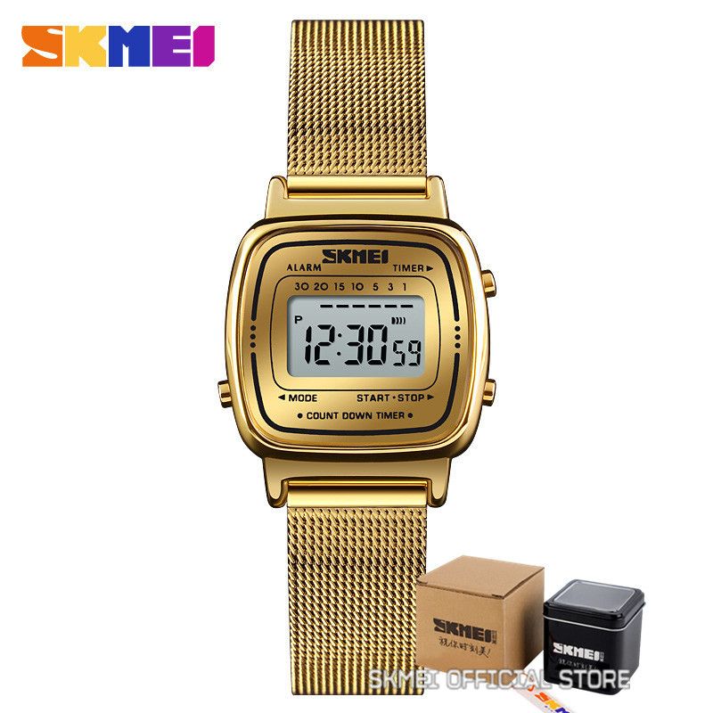 Womens Sport Top Brands Luxury 3Bar Waterproof Dial Digital Watch