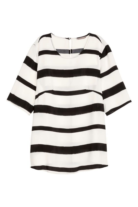 Plus Size Patterned Blouse