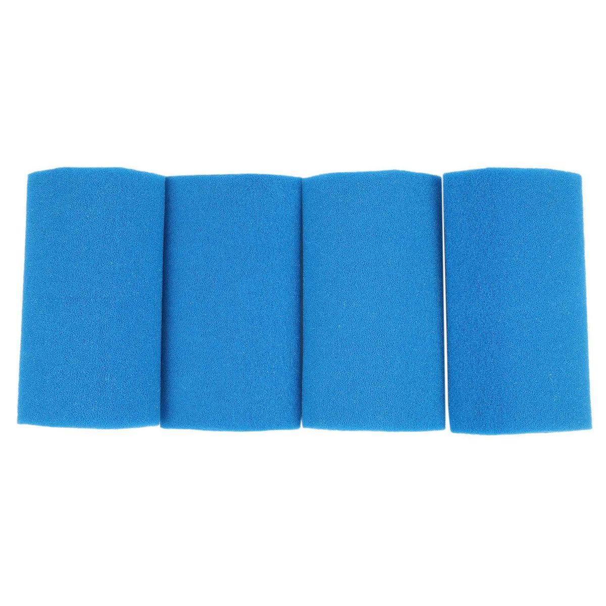 4Pcs Blue High Density Cylindrical Swimming Pool Fish Tank Foam Sponge Aquarium Reusable Replacement Accessory