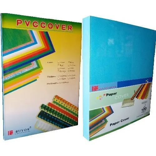 Binding Materials - PVC Cover And Paper Back For A4  Documents--100 Set In 2 Packs