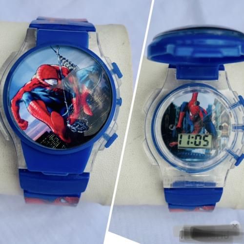 3D Carton Character Led Unisex Kid Wristwatch