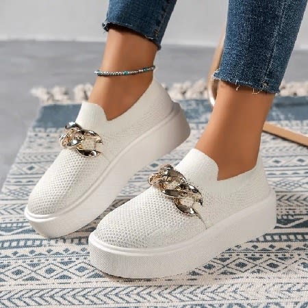 Women Sneakers- White