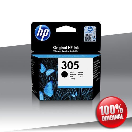100%  Original 305 Black Genuine Ink Cartridge - 3YM61AE