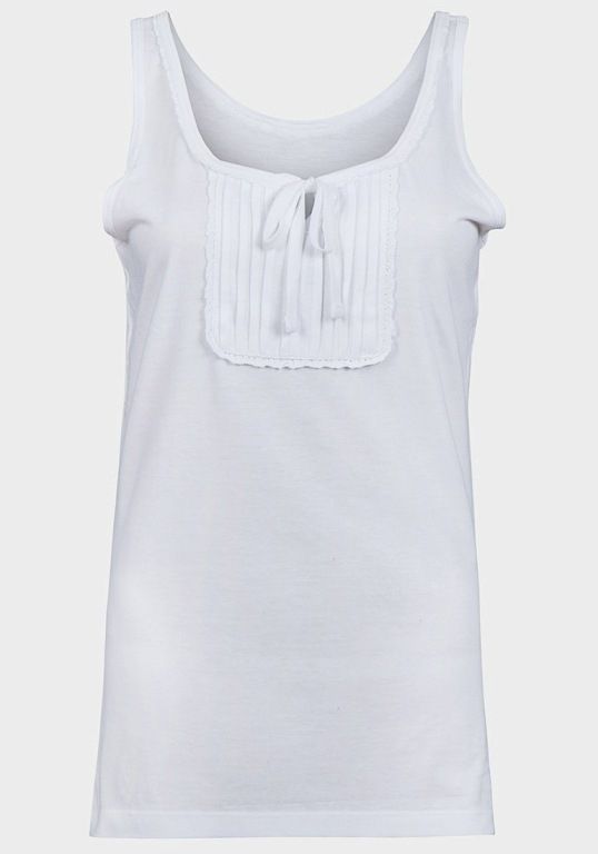 Ladies Lace Trim Vest