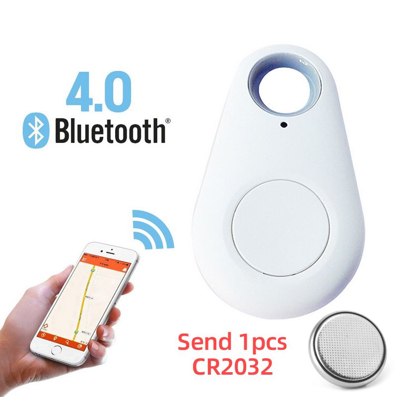Smart Bluetooth GPS Tracker Key Locator Pet Anti-Lost Tag For Kids Wallets Luggage Suitcases