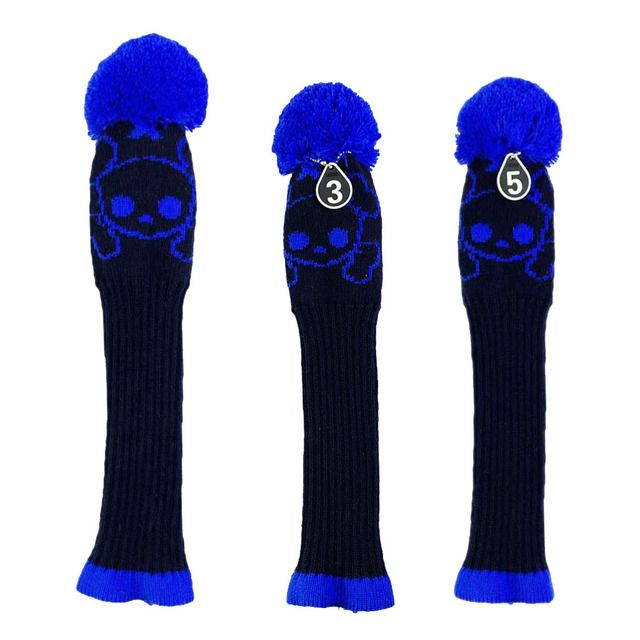 3pcs Knit Wood Golf Covers Pom-Pom Driver 460cc/fairway Ut