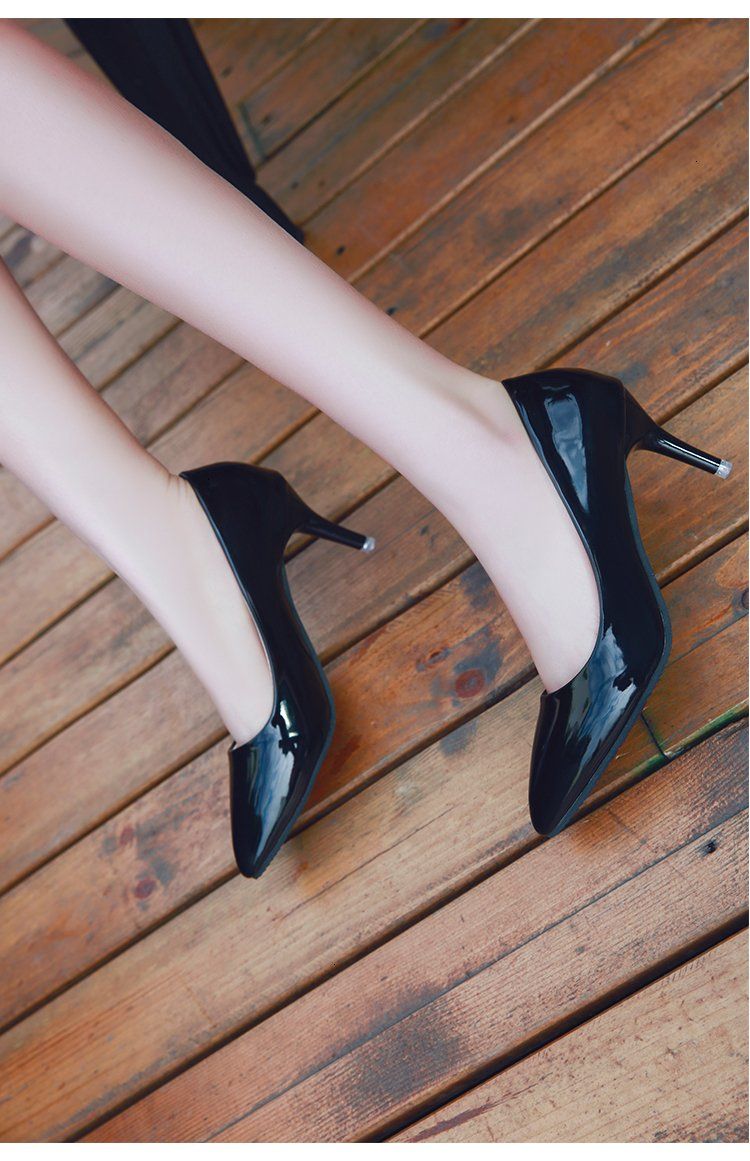 Smart Patent Office Mid Heels Pumps
