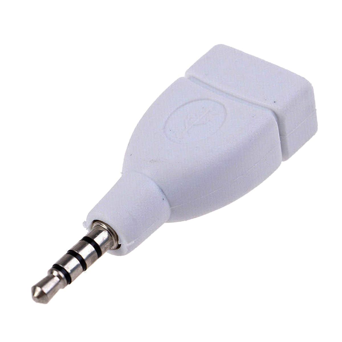 3.5mm Male Jack To USB 2.0 Female Plug Adapter Connector Car Auxiliary