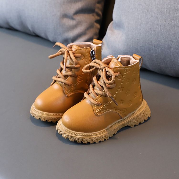 Children Martin Boots Padded Warm Leather Boots