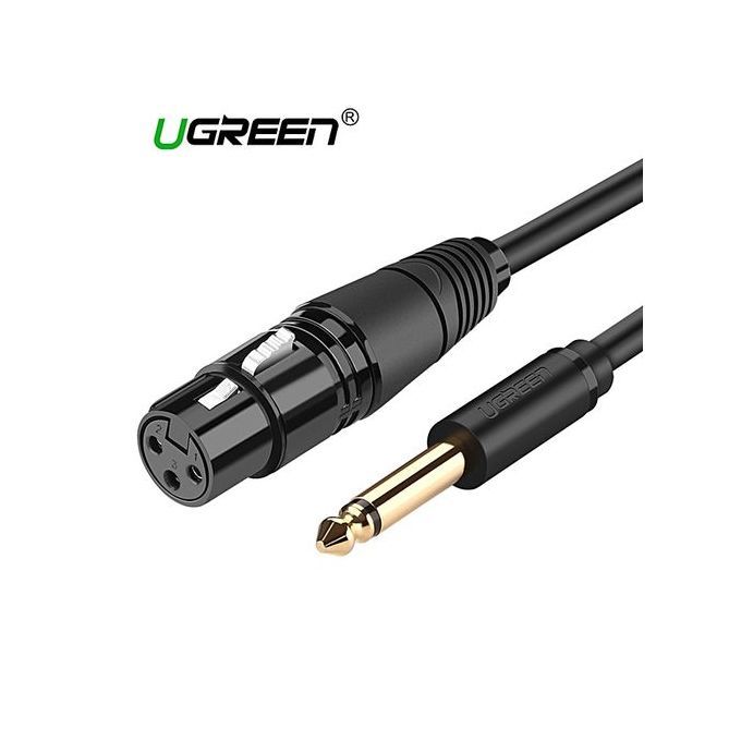 2M 6.5mm Jack To 3pin XLR Shielded Microphone Cable For Microphones,Powered Speakers,Sound Consoles By HonTai