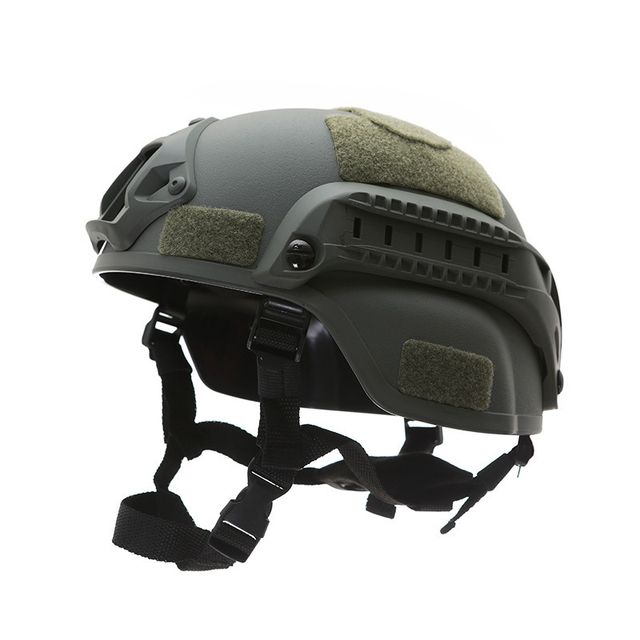 Sports Safety Paintball Helmet Tactical Airsoft Helmet Outdoor Riding Protect Equipment ABS Bicycle Motorcycle Helmet MtbHelmet(#Green)