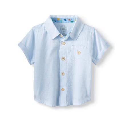 Baby Boy's Short Sleeve Woven Button-up Shirt