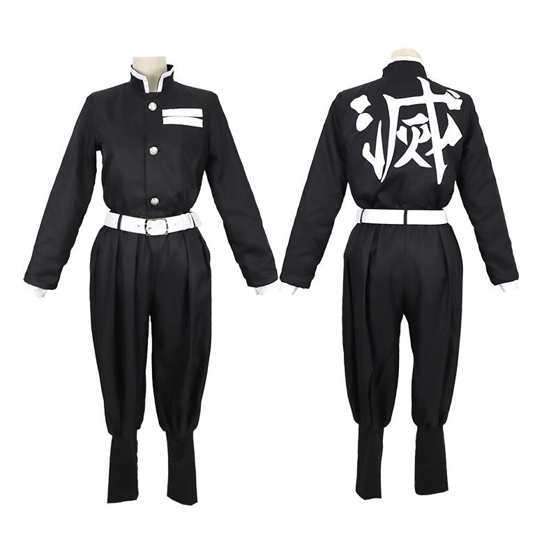 Demon Slayer Kamado Tanjirou Kamado Nezuko Cosplay Halloween Novelty Costume 2D