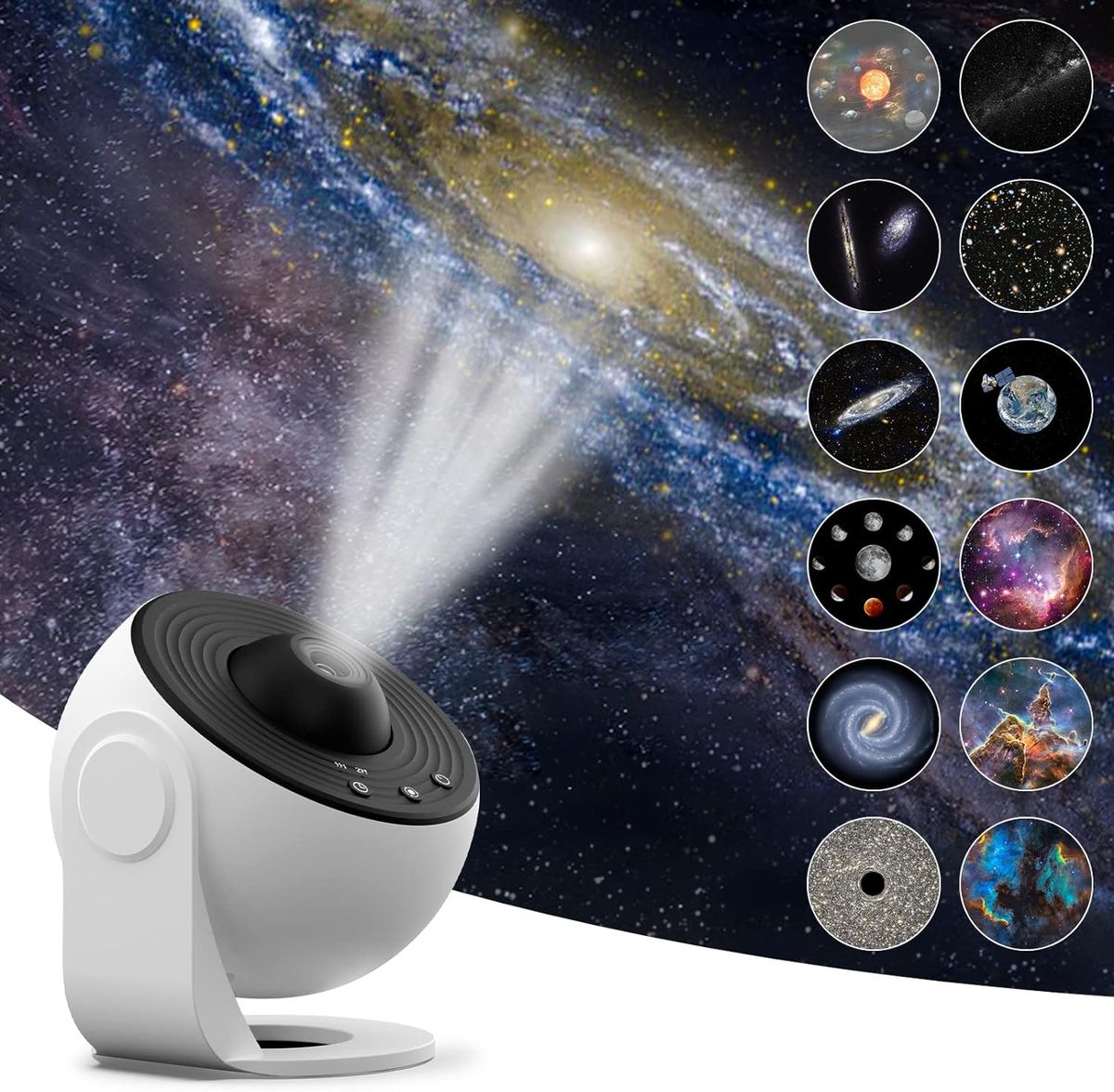 360° Rotating Nebula Projector Lamp