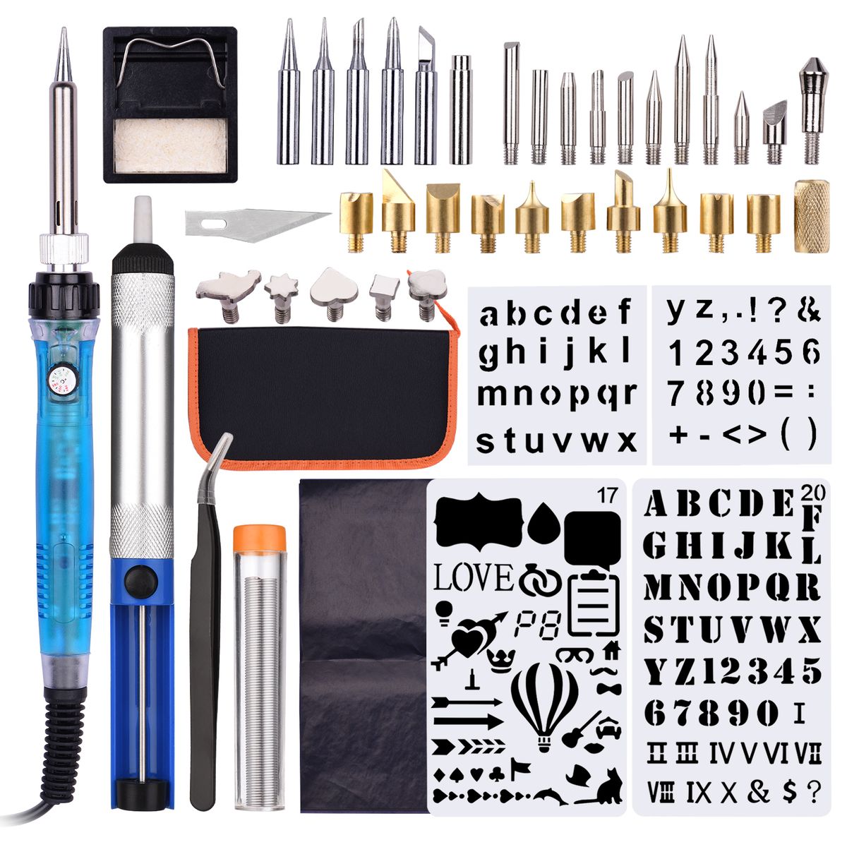 Wood Burning Tool Kit 53PCS Professional Pyrography Pen