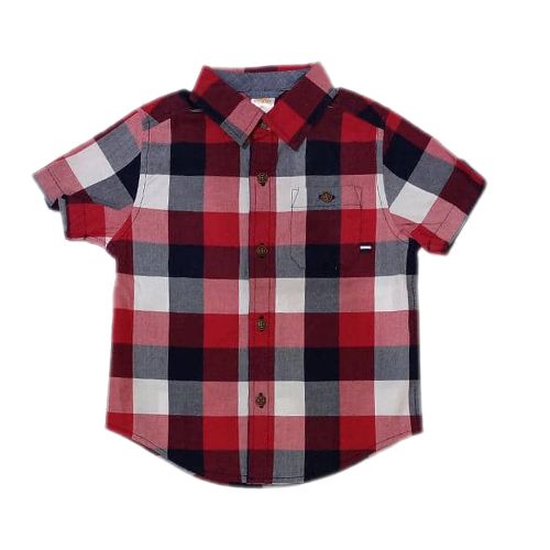 Short Sleeve Checked Shirt Colourful