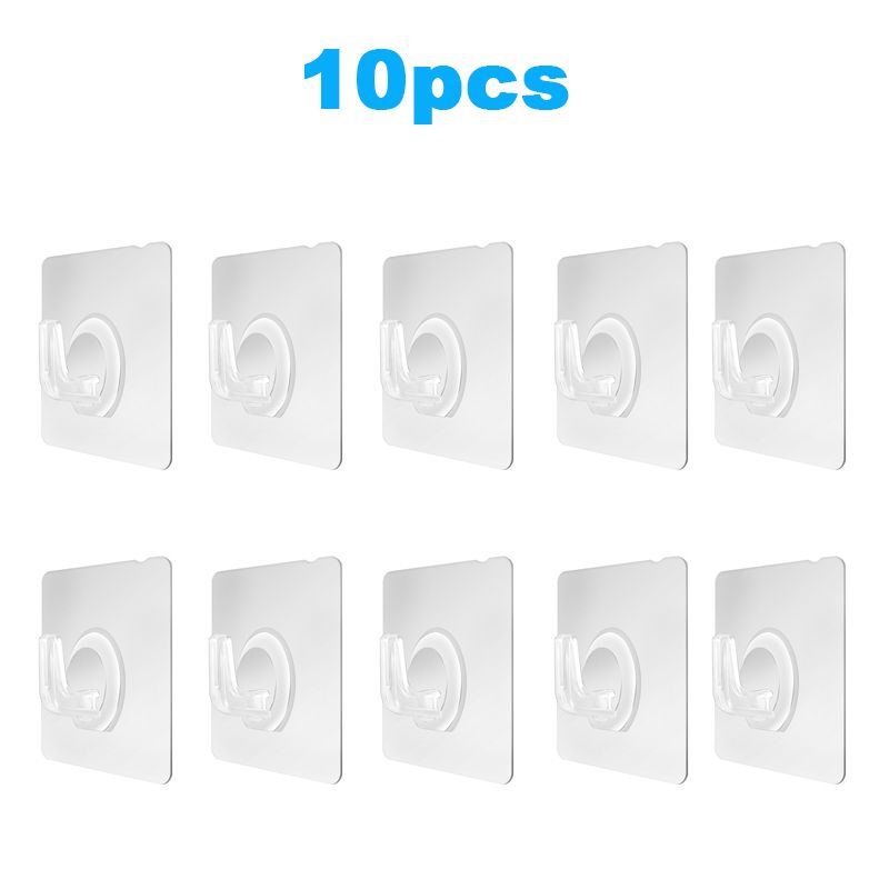 Transparent Wall Hooks Hangers Self Adhesive Wall