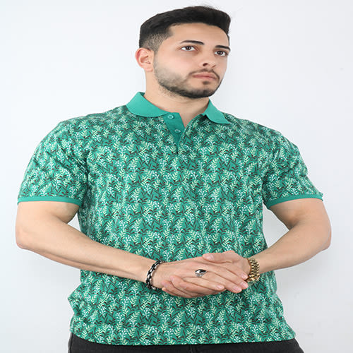Masimar Flora Green Men Polo Shirt