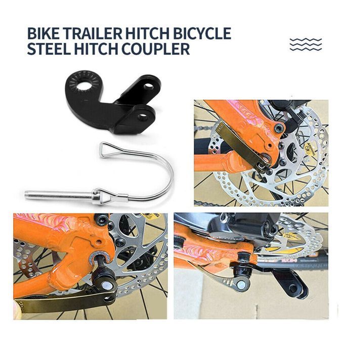 Universal Bicycle Bike Trailer Coupler Attachment Hitch Steel Linker