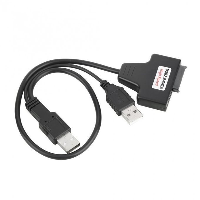USB 2.0 To 7+6 13Pin SATA Laptop Optical Drive Adapter Cable