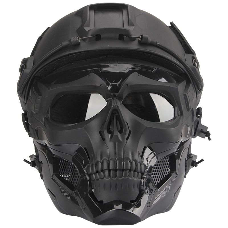 CS Field Tactical Equipment Adapter Tactiacl Paintbalame  Airsoft Ll Skeleton Protective Mask Full Face