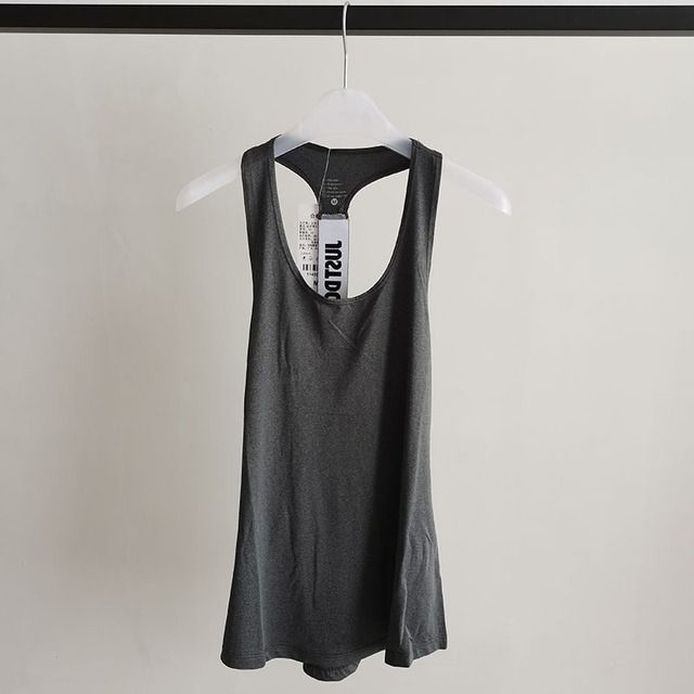 Women Soft Sports Vest Ladies Sexy Casual Fitness Ivory_S