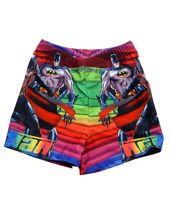 Boys Swim Pant-Green And Multi