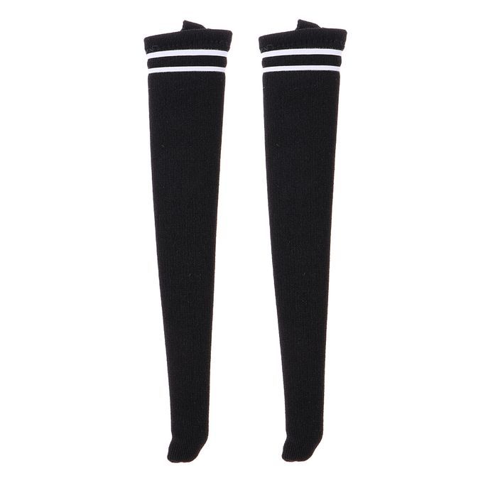 2pcs 1:6 Scale Girls Body High Over Knee Socks For 12'' Female