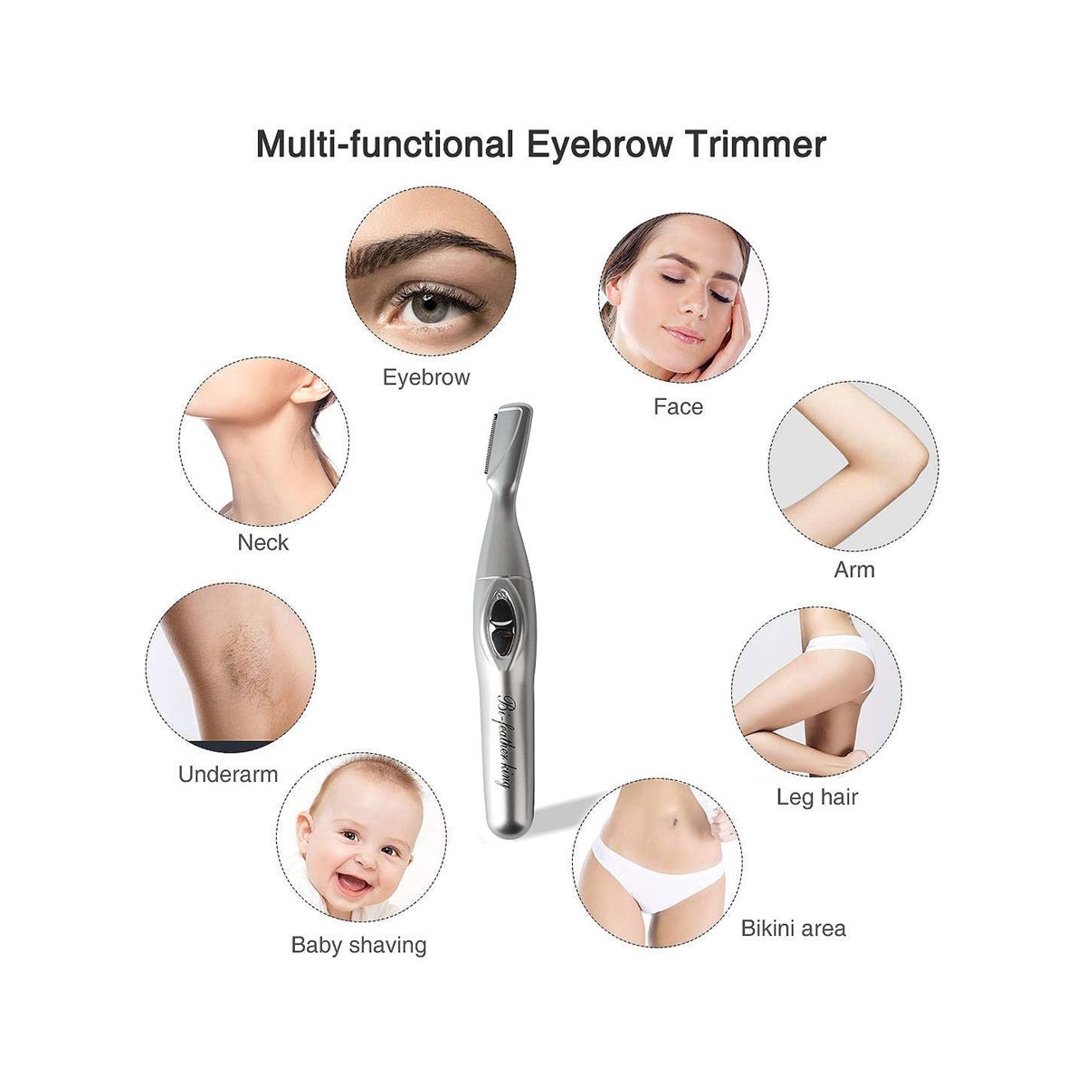Electric Eyebrow Trimmer Facial Hair Remover for Eyebrows