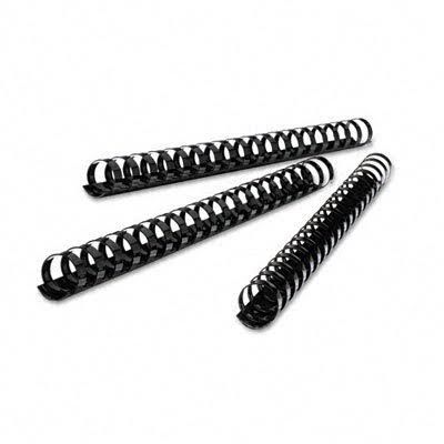 100pcs In A Pack - Black Plastic Comb- Documents Binding Rings