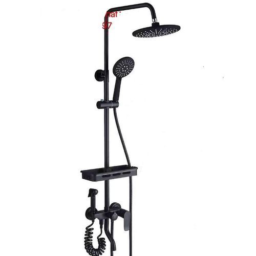 BLACK STANDING SHOWER