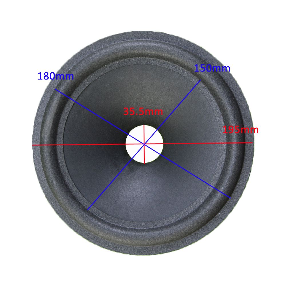8 Inch Loudspeaker Paper Cone (195mm*180mm*150mm*35.5mm)