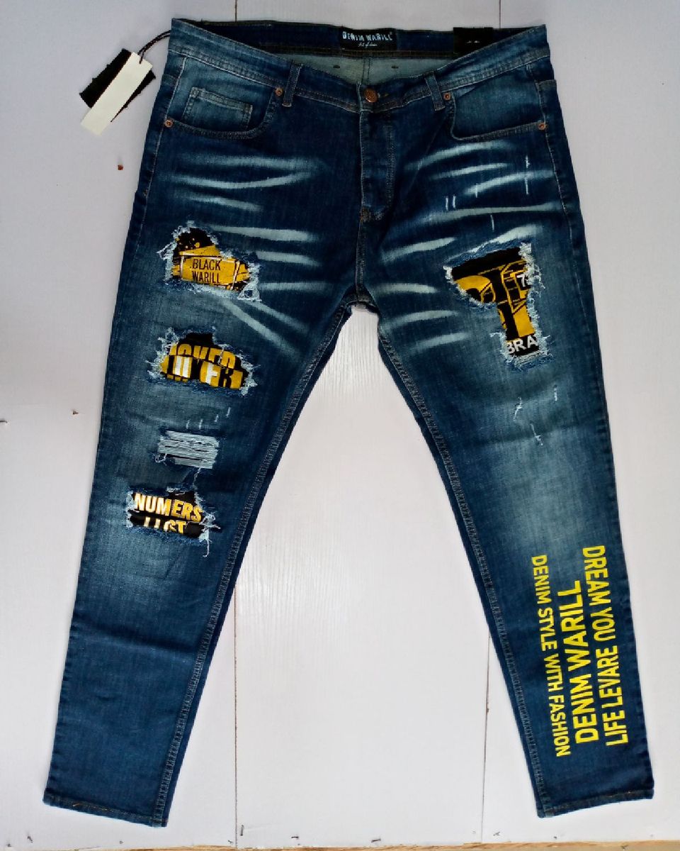 Men's Quality Turkey Stock Jeans For Men -Long Jeans -Blue