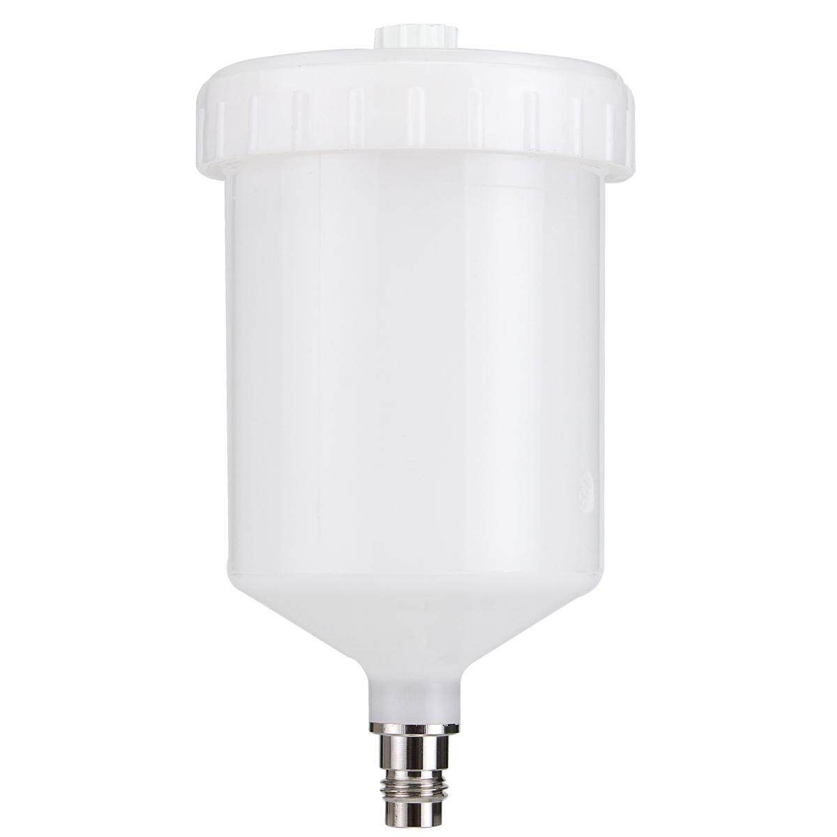Replacement Plastic HVLP Paint Sprayer Cup Pot Threaded 600ml For SATA Spray