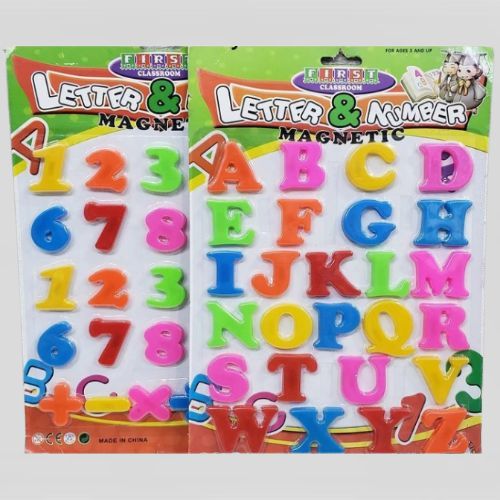 Education Learning Aid Magnetic Numbers And Alphabet