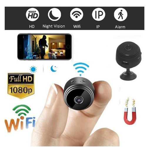 HD 1080P Mini Camera Wireless Remote Wifi Security Cam Night Vision Motion Action Detects Invisible Night Vision IP Hidden ( Standard)(WHITE)