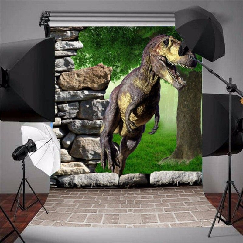 3x5Ft Photography Background 3D Dinosaur Children's Theme Backdrop For Prop New
