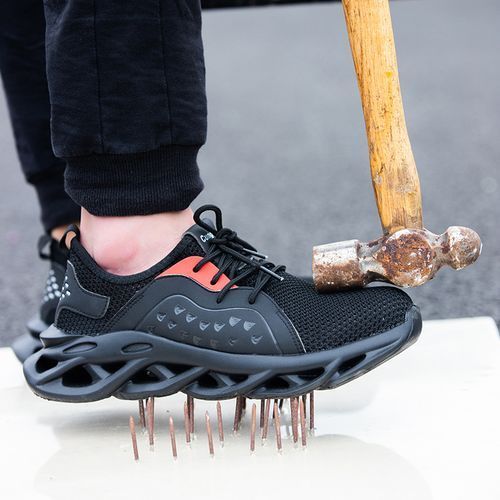 Mens Work Shoes Safety Shoes Steel Toe Puncture-proof Shoe