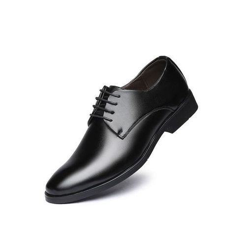 Mens Leather Formal Shoes For Bussiness/ Wedding - Black