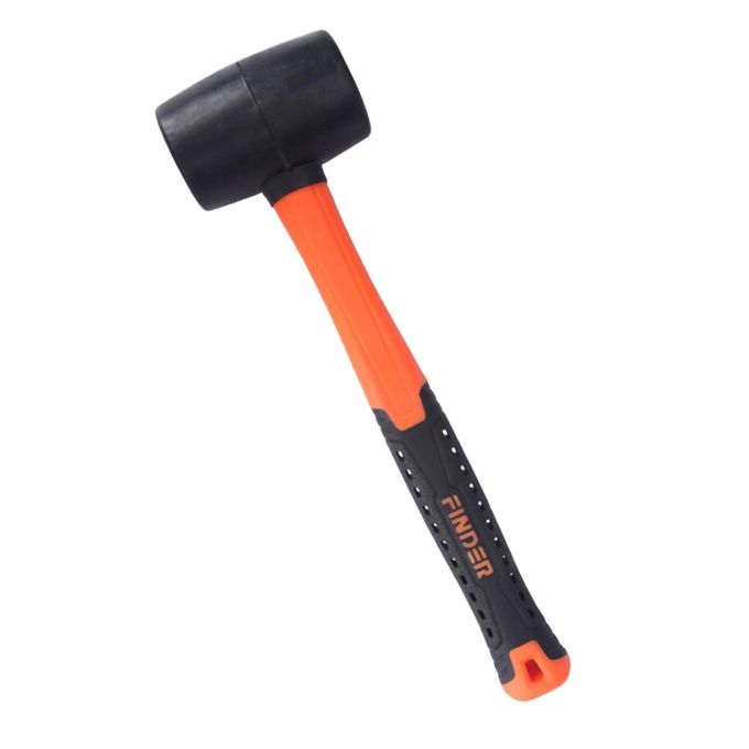 Mallet Rubber Hammer Soft Grip Hand Heavy Duty 35oz 230g 8oz Black