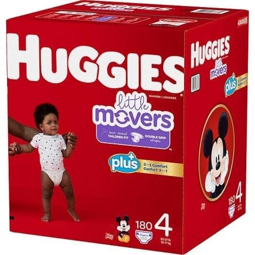 Little Movers Diapers Size 4-180 Counts