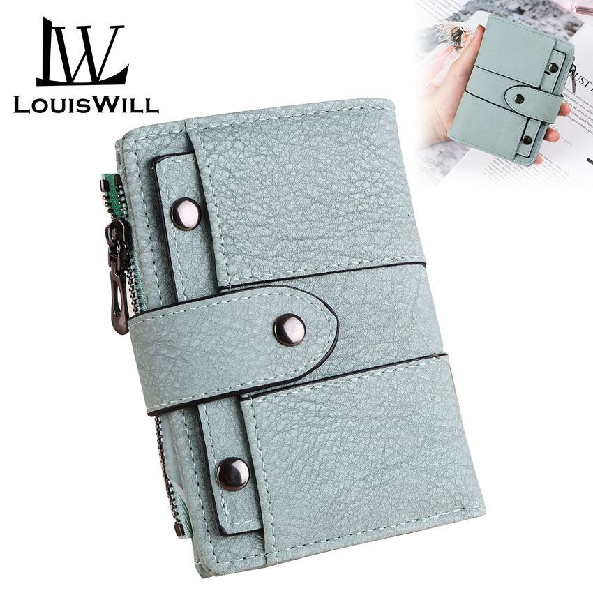 LouisWill Women Fashion Frosted Wallets Three-fold Handbags