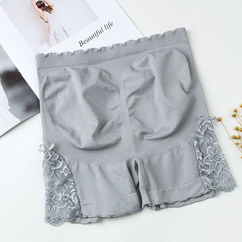 BaQGW Women  Safety Short Pants Skinny High Waist Stretchy Hip Lifting Solid Color Lace Splicing Breathable Leggings DOU