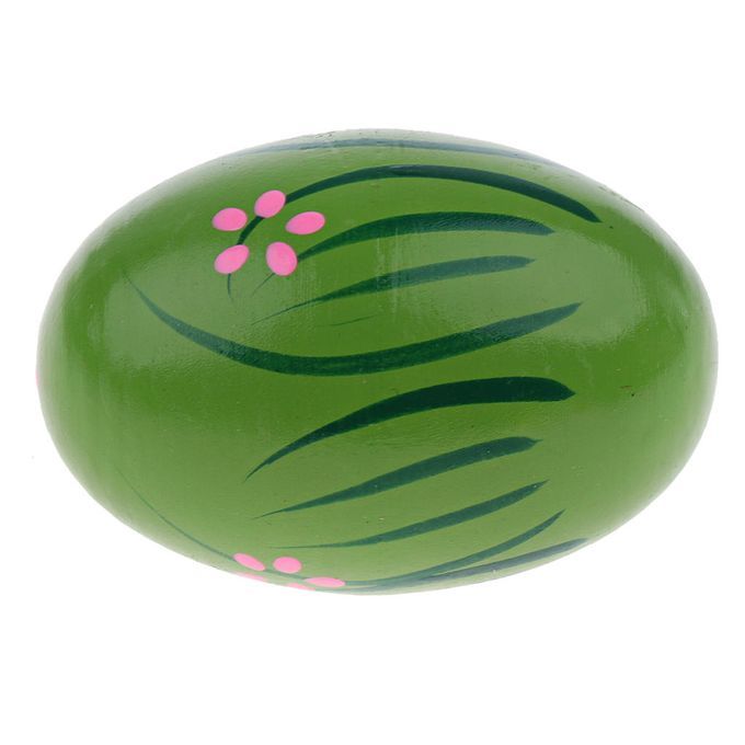 Light Wooden Cabasa Practice Children Listening Hand Percussion Green