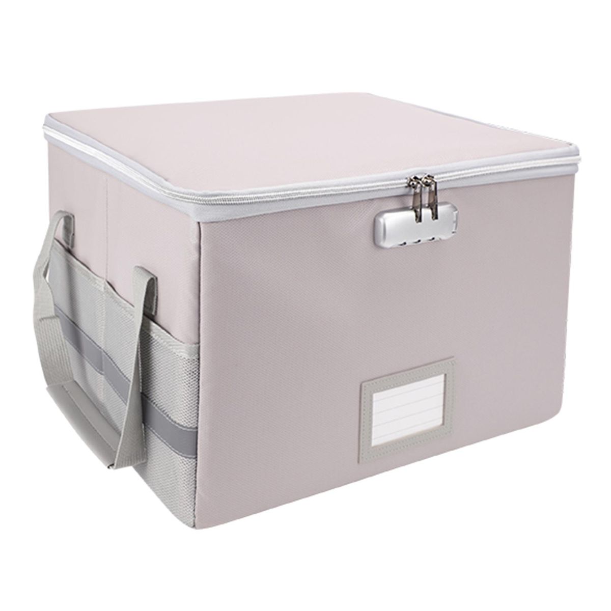 Fireproof Document Bag Fireproof Waterproof Storage Box with Lock Suitable for Hanging Letter/Legal Folder Magazine Files Book Portable Home Office Car Safe Box