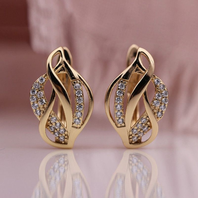 For Men For Women Black High Quality Metal Red Zircon Earrings Punk Gothic