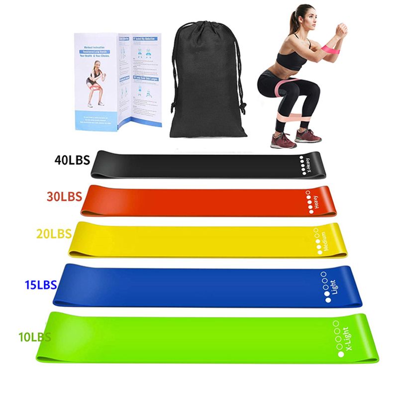 2080mm Pull Up Power Resistance Band Set Elastic Exercises Rubber Band For Fitness-mini Band