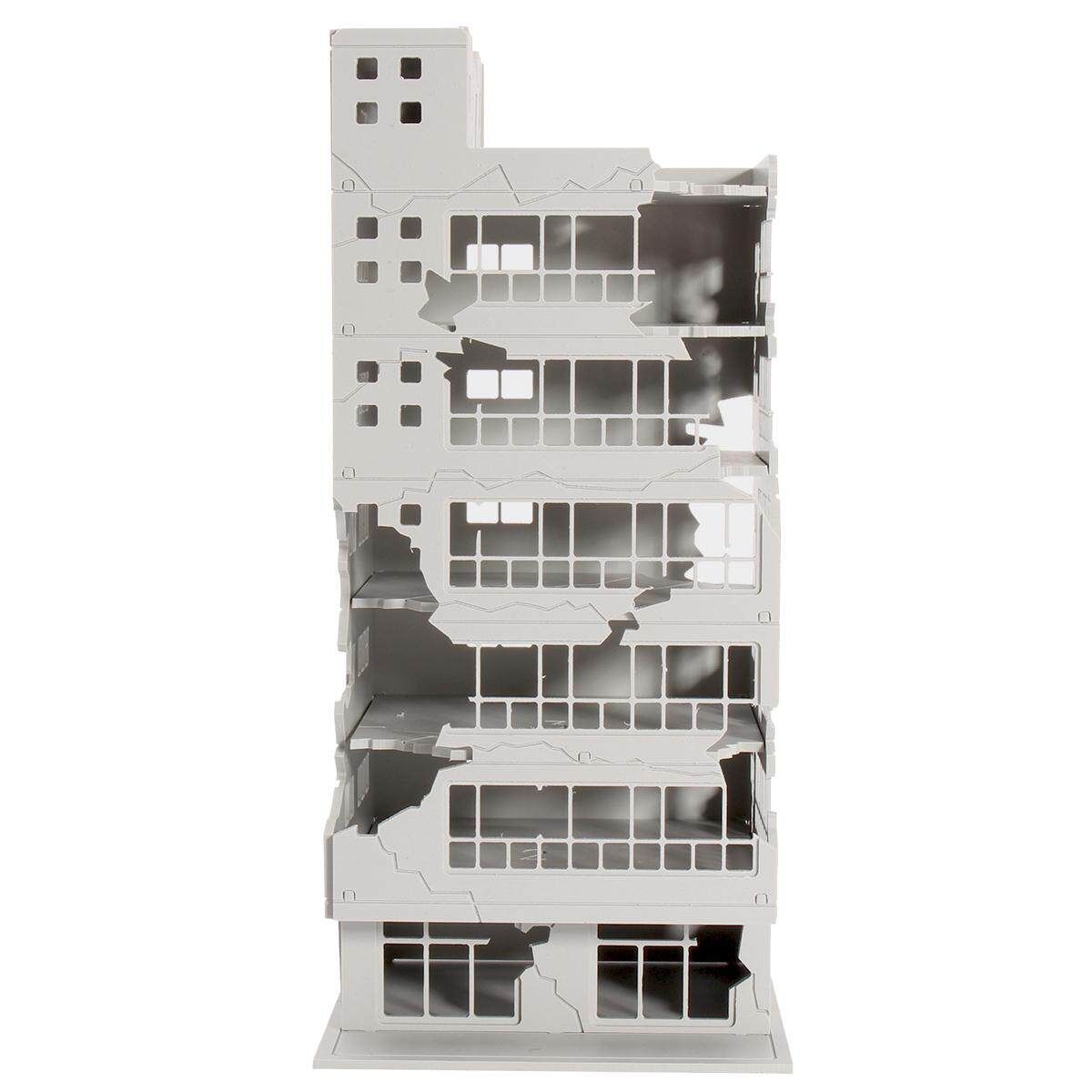 N Scale 1/144 White Battle Corner Ruined Building GUNDAM 7.9*7.2*16.9cm Gifts