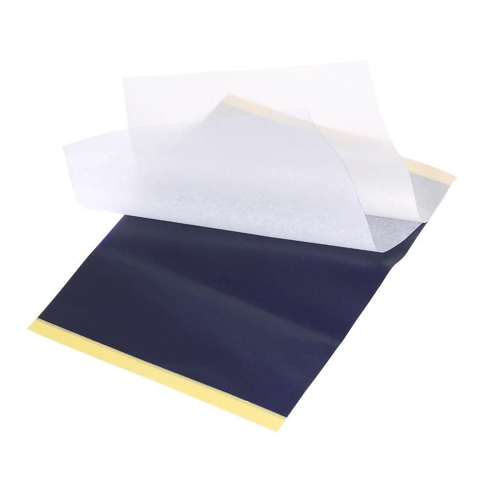 15 Sheets Tattoo Stencil Transfer Paper Tattoo Supplies Carbon Thermal Paper Stencil Copier Paper Tracing Paper with 4 Layers
