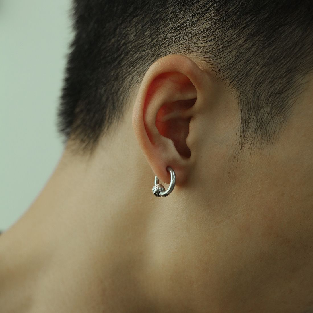 5 Pairs Men Mesh Circle Earrings